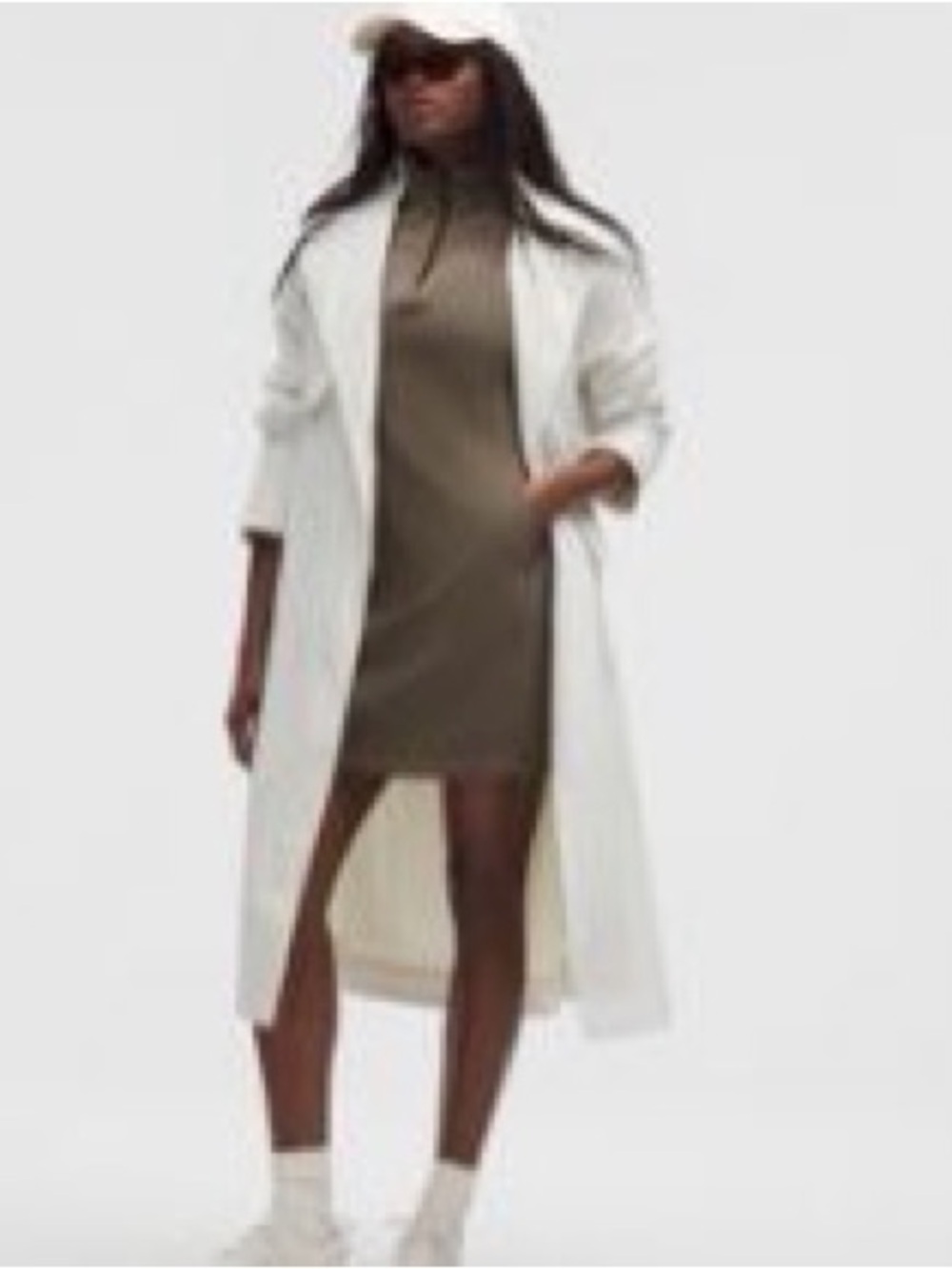 lululemon athletica Olive Green Long Sleeve Dress